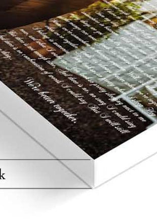 First Wedding Anniversary Gift - Your Wedding Vows On Canvas