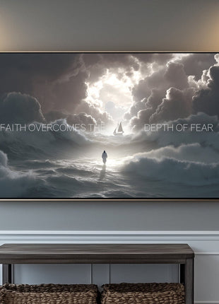 Jesus Walking On Water Art: Inspiring Modern Christian Art