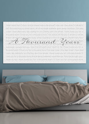 Lyric Canvas Art