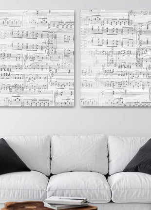 2 Piece Sheet Music Second Anniversary Gift