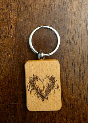 Wood Key Chain