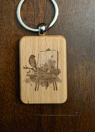 Wood Key Chain