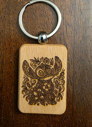 Wood Key Chain