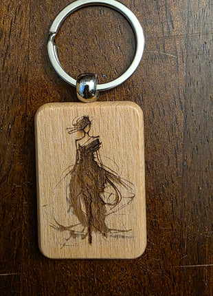 Wood Key Chain
