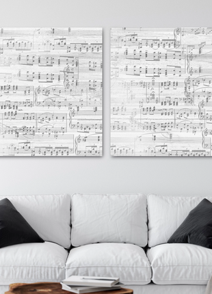 Split Sheet Music Canvas - 25th Anniversary Gift