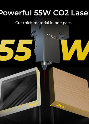 xTool P2S 55W Desktop CO2 Laser Cutter