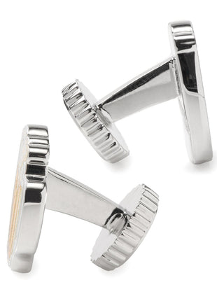 Beer Hidden Message Silver Cufflinks
