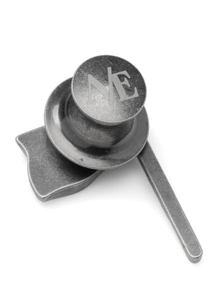 Golf 18th Hole Antique Silver Lapel Pin