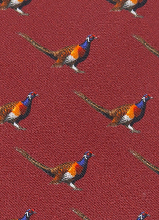 Pheasant Burgundy Men's Tie