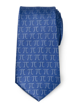 Pi Mathematics Symbol Blue Men's Tie