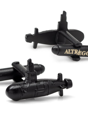 US Submarine Black 3D Cufflinks