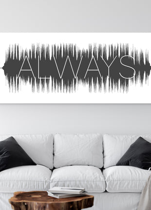 Soundwave Art - Song With Large Text