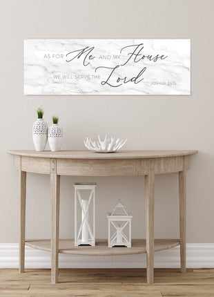 As For Me And My House Sign: Christian Wall Art