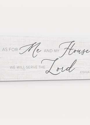 As For Me And My House Sign: Christian Wall Art