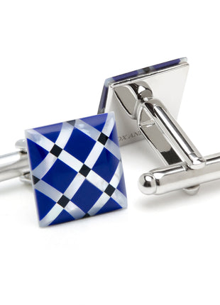 Mother of Pearl Diamond Cufflinks