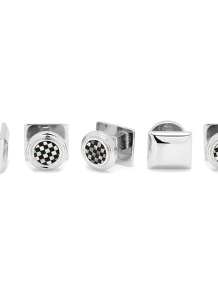 Onyx and Mother of Pearl Checker Step 5-Studs
