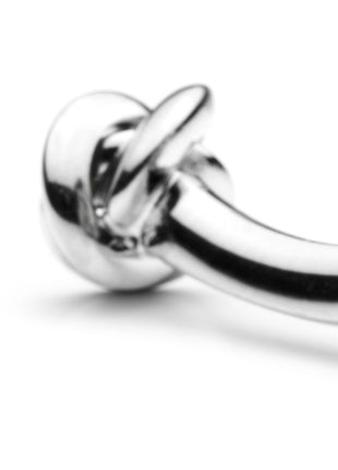 Double Sided Silver Knot Cufflinks