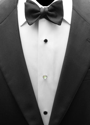 Double Sided Mother of Pearl Round Beveled 5-Stud Set