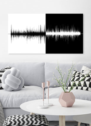 Personalized Cotton Sound Wave Second Anniversary Gift