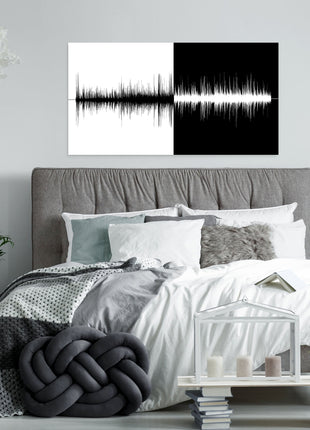Personalized Cotton Sound Wave Second Anniversary Gift
