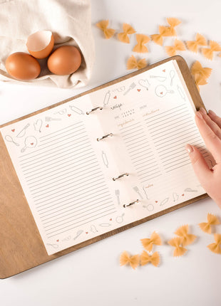 Wooden Recipe Book – Bakery Style