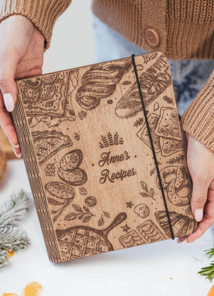 Wooden Recipe Book – Bakery Style