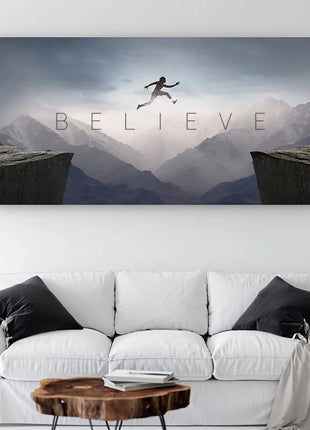 Believe - Motivational Canvas Art