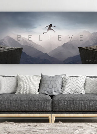 Believe - Motivational Canvas Art