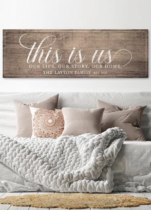 This Is Us Wall Art – Our Life, Our Story, Our Home