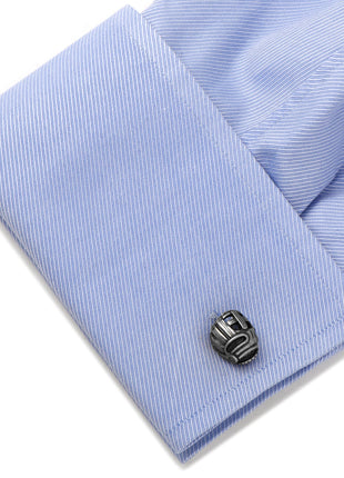 Baseball and Glove Antique Silver Cufflinks