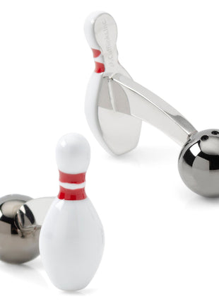 Bowling Pin & Ball 3D Cufflinks