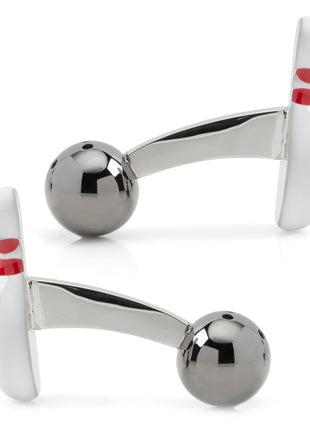 Bowling Pin & Ball 3D Cufflinks