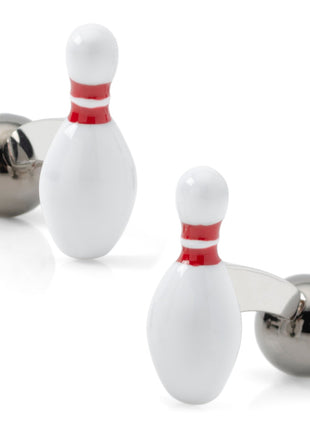 Bowling Pin & Ball 3D Cufflinks