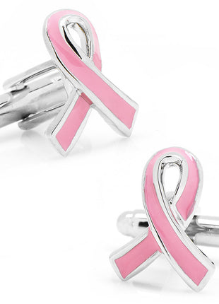 Pink Ribbon Breast Cancer Awareness Cufflinks