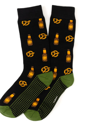 Beer Day Snacks Black Men's Socks