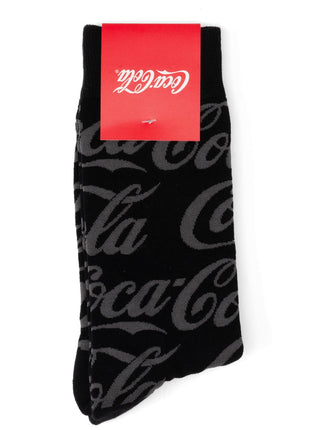 Coca-Cola Black Logo Dress Socks