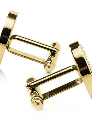 Crypto Bitcoin Debossed Cufflink