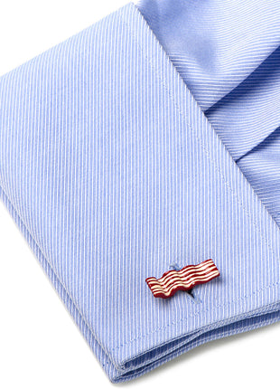 Bacon and Eggs Breakfast Cufflinks