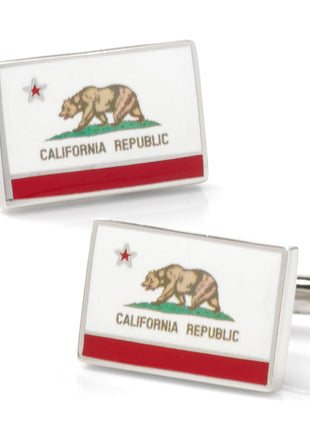California State Flag Cufflinks