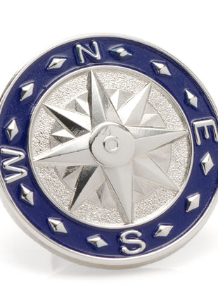 Blue Compass Lapel Pin