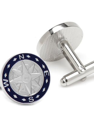 Blue Compass Cufflinks