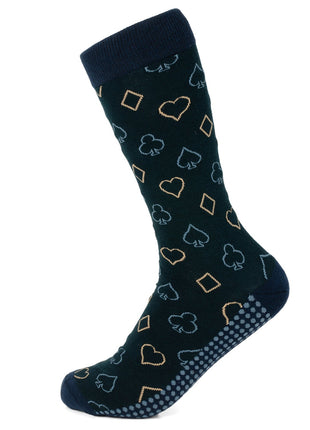 Card Suits Casino Blue Men's Socks
