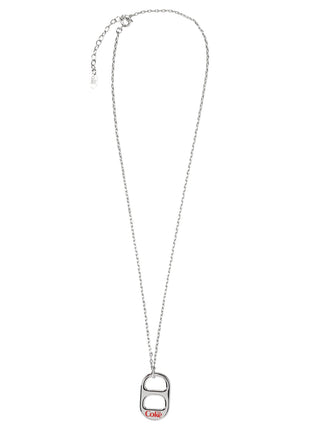 Diet Coke Tab Silver Necklace