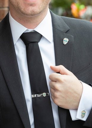 Day of the Dead Skull Cufflinks