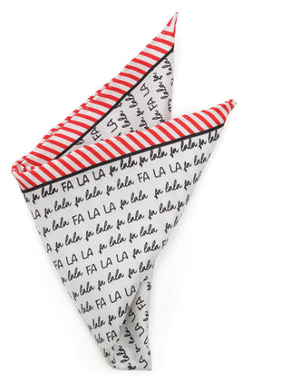 Fa La La Holiday Pocket Square