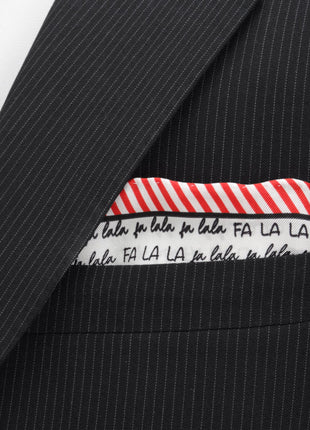 Fa La La Holiday Pocket Square