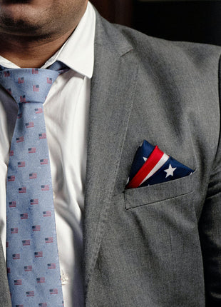 Stars and Stripes Pocket Square
