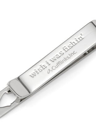 Fishing Cut-Out Hidden Message Tie Bar