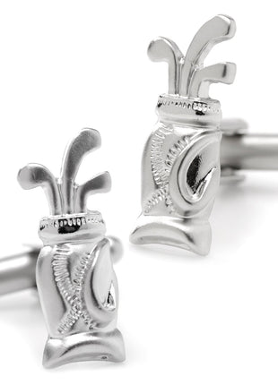 Plated Golf Bag Cufflinks