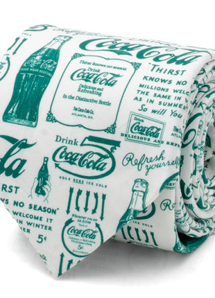 Coca-Cola Green Bottle Men's Tie